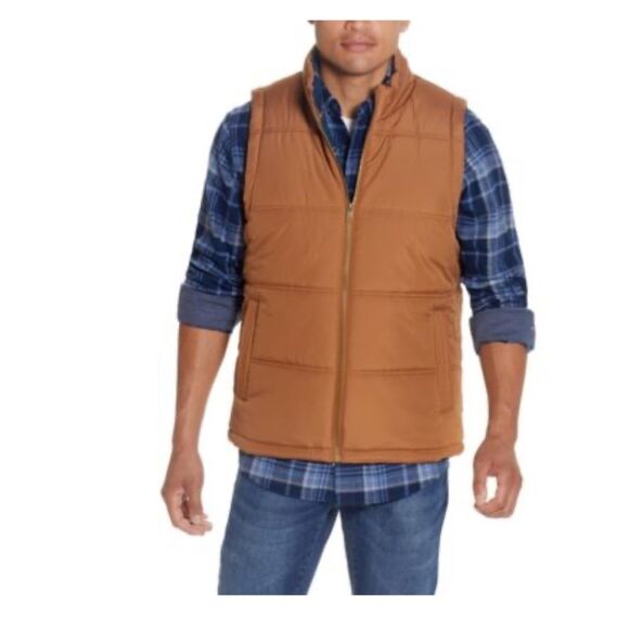 Weatherproof Men's Tan Vest - Picture 1 of 2